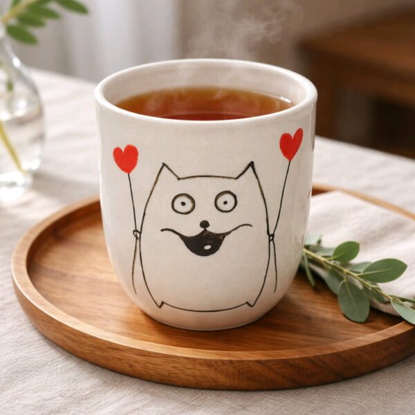 Cupid Cat Mug 3