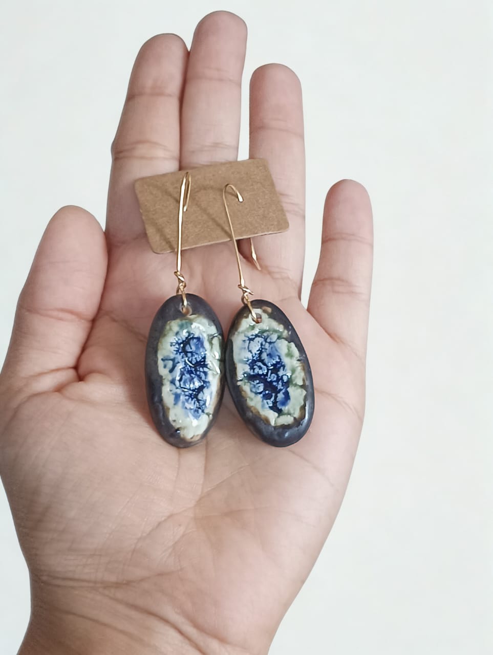 Ceramic Earrings Pair