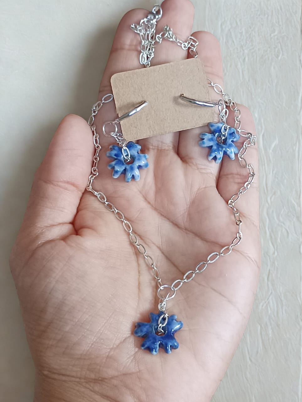 Ceramic Earrings Pair