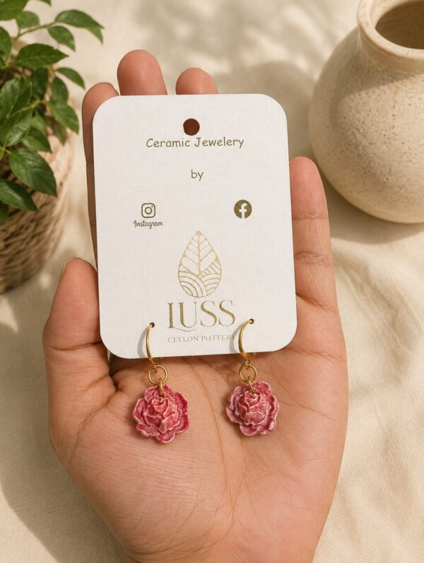 Rosy Golden Hoops