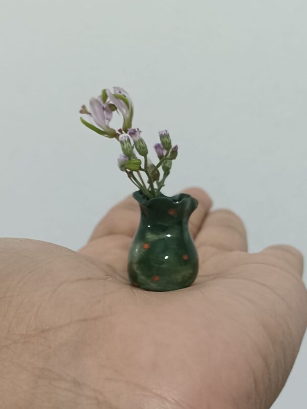 Orange Polka Vase